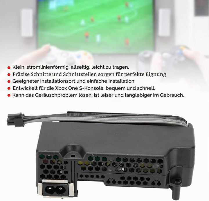 Netzteil für Xbox One S / Slim-Konsole Ersatz Netzteil Ersatzteil für Xbox One Netzteil Ersatz für X