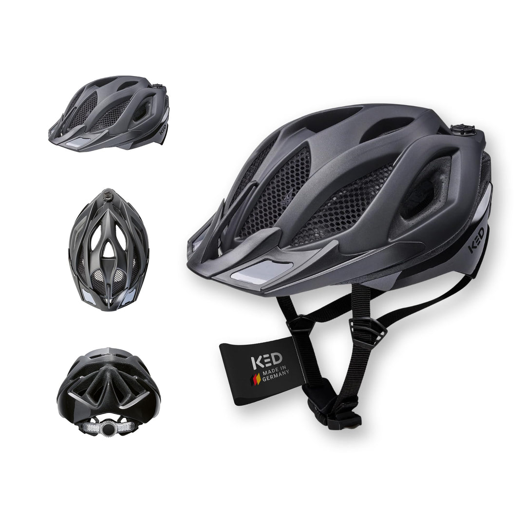 KED MTB Fahrradhelm SPIRI II Trend, schwarz L (55-61cm), L (55-61cm)