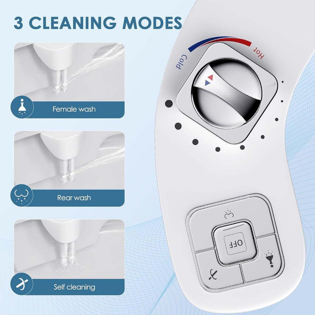 Bidet Aufsatz für Toilette, Nicht Elektrisch Bidet Toilettenaufsatz Bidet Mit Einziehbare Selbstrein