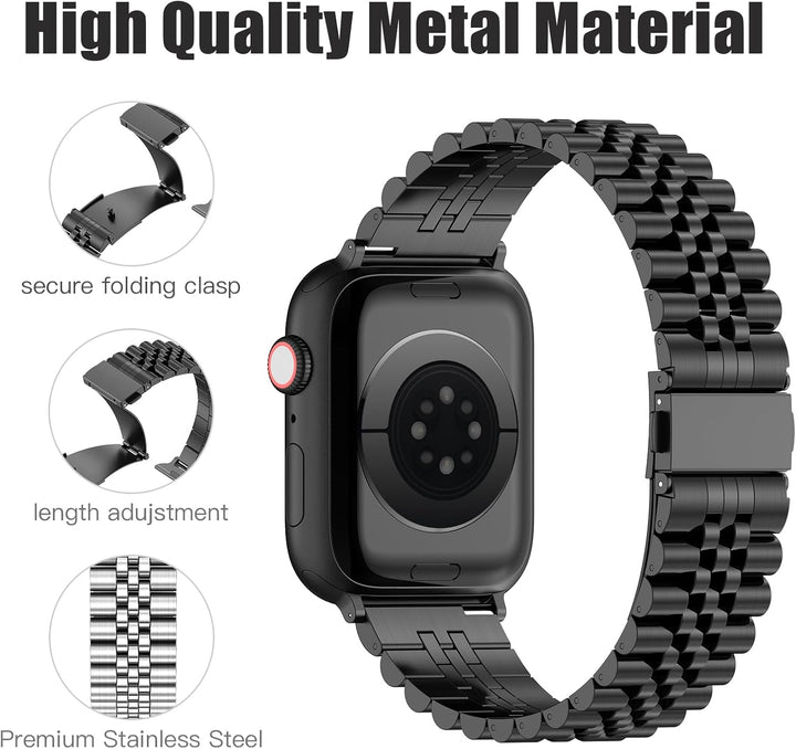 EZMVZKU Armband Kompatibel mit Apple Watch 49mm 45mm 44mm 41mm 42mm 40mm 38mm 46mm Damen Herren, Ede