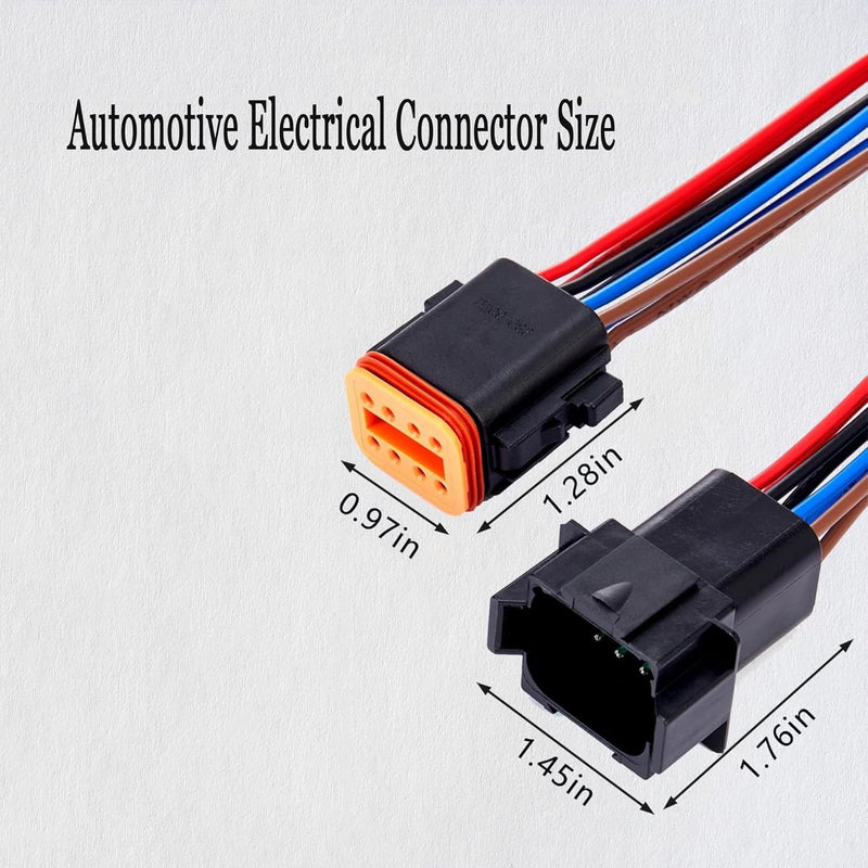 WOODGUILIN 12 Pin Deutsch DT Stecker 12 Weg wasserdicht DT Automotive Elektrische Stecker männlich w