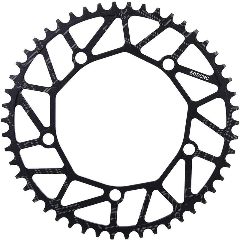 VGEBY Fahrradplatte, Positive und Negative Zähne aussen, 130BCD Tretlager Einzelrad Kettenblatt Sing