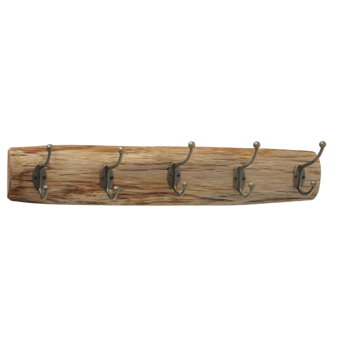 Boltze Garderobe Brando (Dekorationsobjekt aus Eichen Holz, 10 x 55 x 10 cm Wandgarderobe) 2005234