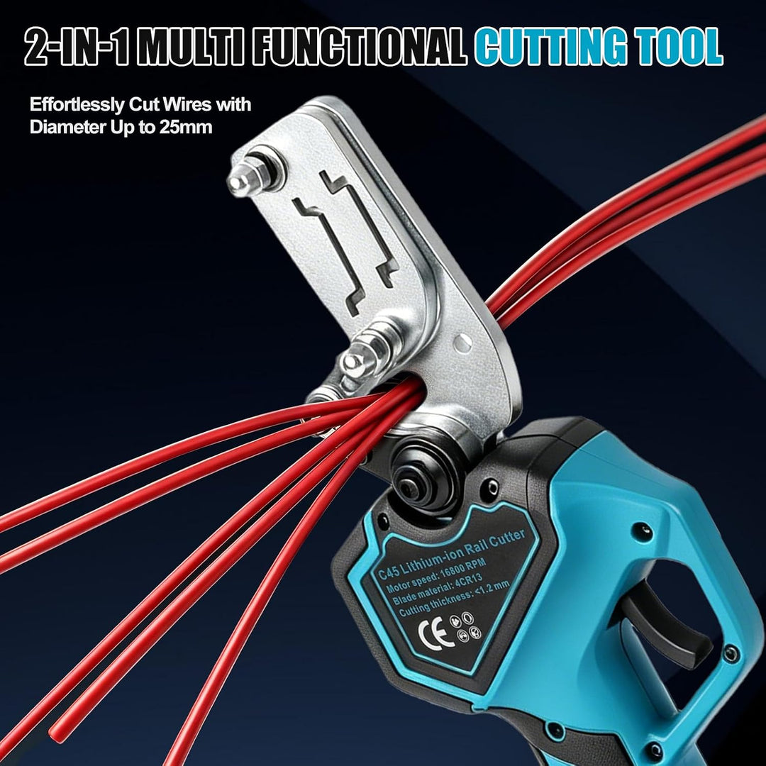 Schnurlos DIN-Schienen Schneider kompatibel mit Makita 18V-Akku (ohne Akku)