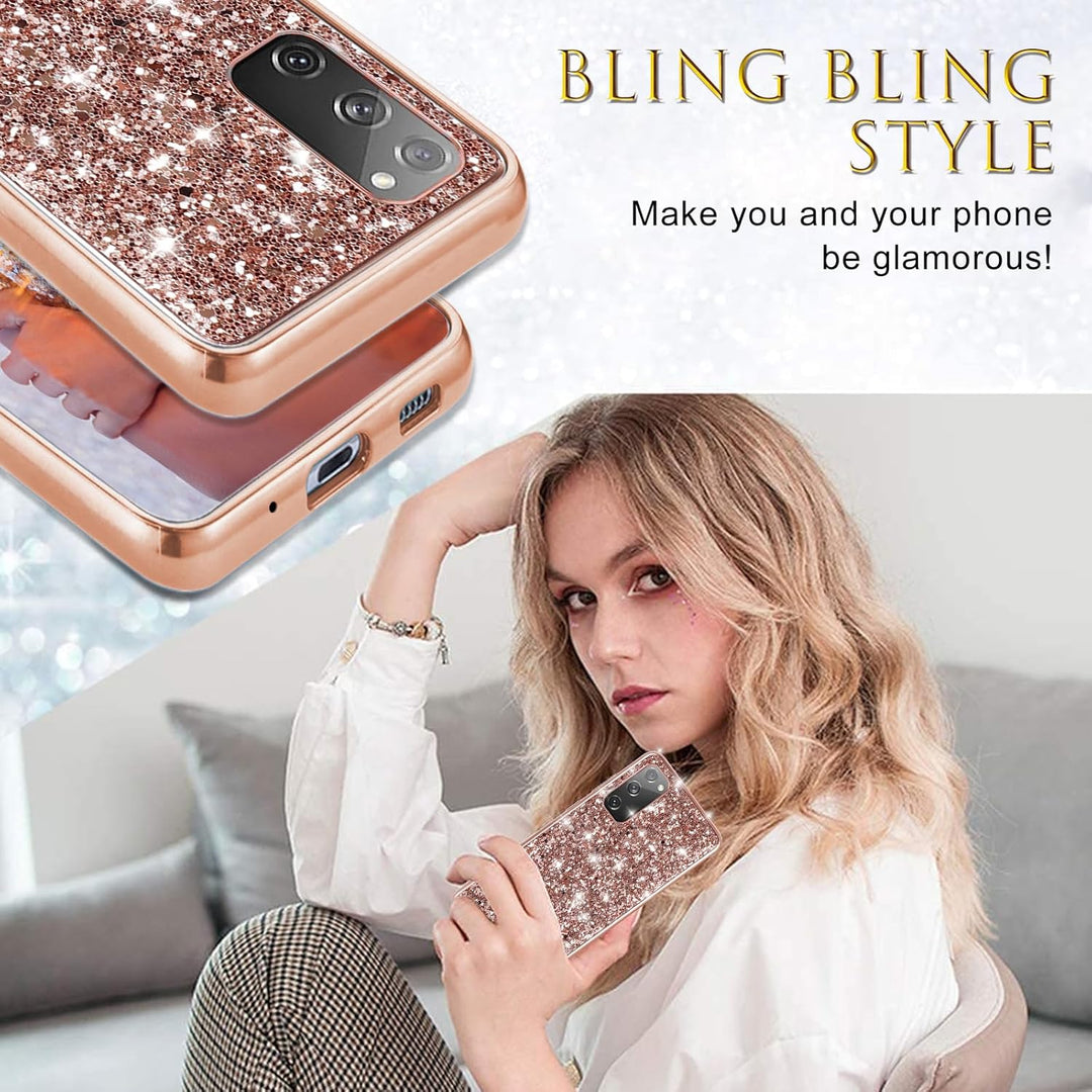 Hülle S20 FE Handyhülle für Samsung Galaxy S20 FE 5G Hülle Glitzer Bling Sparkle Ultra Dünn Schutzhü