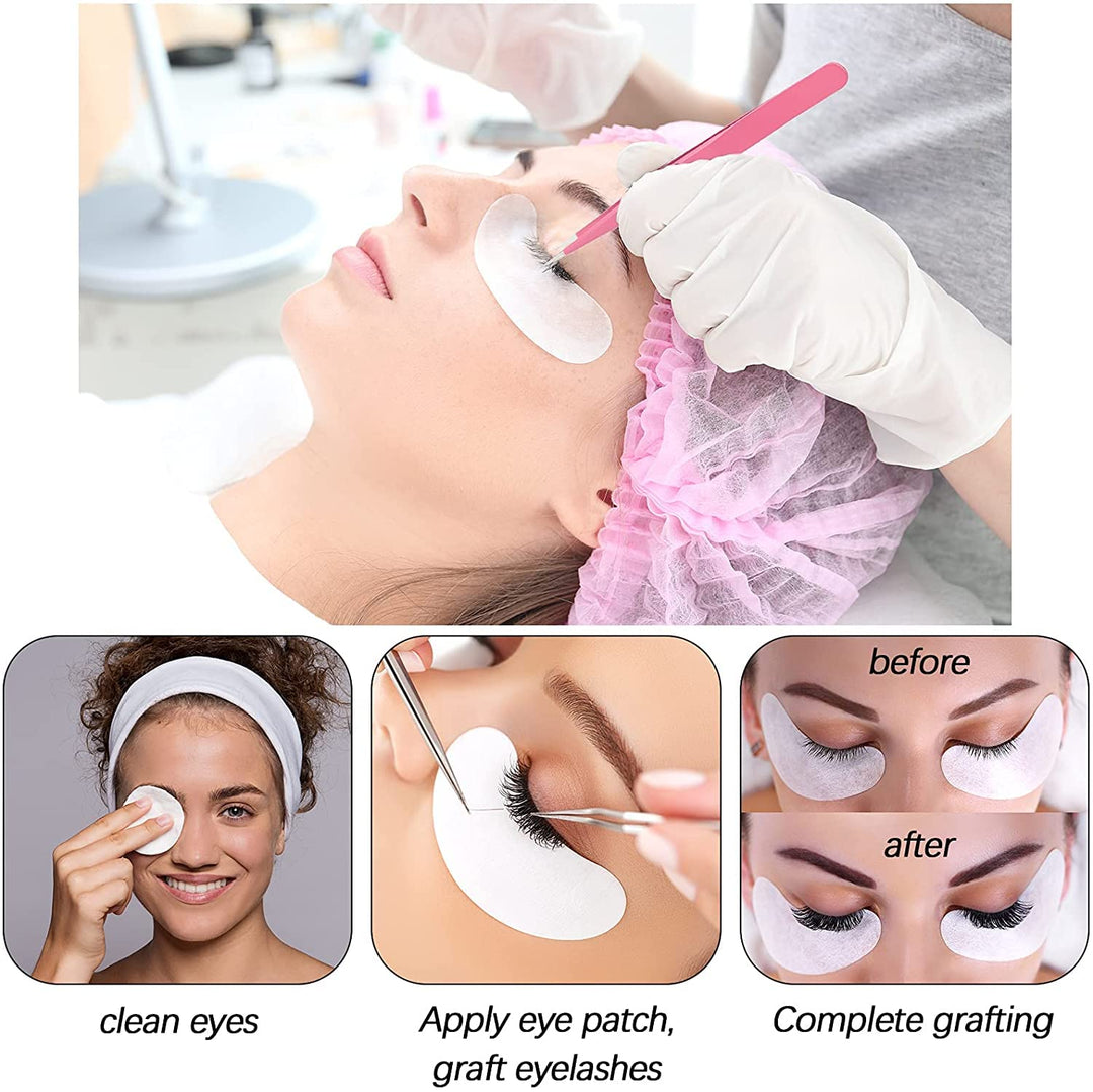 Zubehör für Wimpernverlängerung, Falsche Wimpern Pfropfen Starter Set mit Einsteigerpraxis Pfropfen