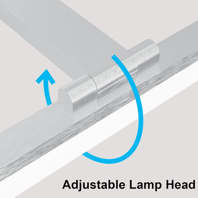 Klighten LED Spiegelleuchte Badezimmer 24W 1170LM Kaltes Weiss 6000K, 180° Rotation, IP44 Wasserdich