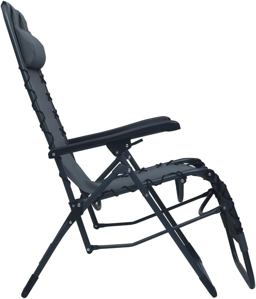 vidaXL Liegestuhl Klappbar Hochlehner Gartenliege Relaxliege Strandliege Liege Gartenmöbel Gartenstu