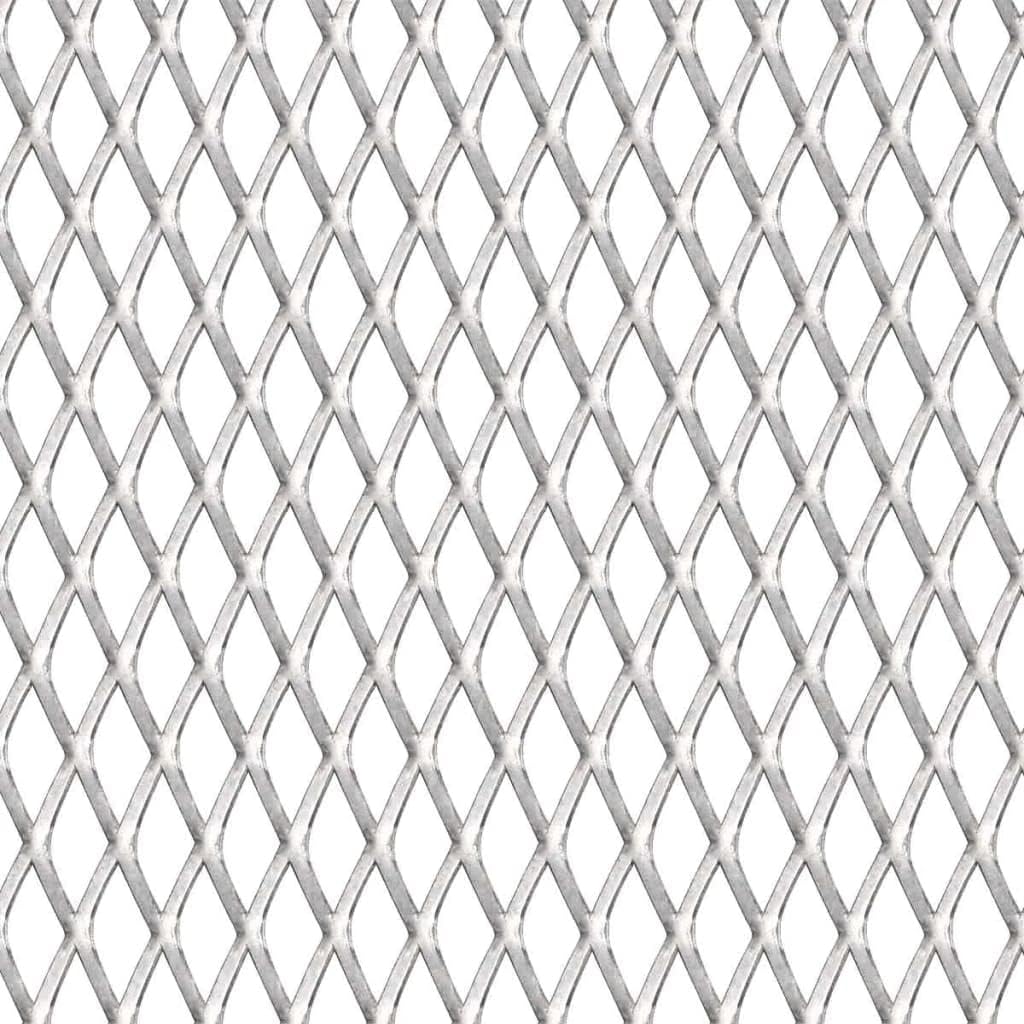 HOMIUSE Gittermatte Streckmetall Edelstahl 100x85 cm 30x17x2,5mm Streckmetall-Gittermatte Lüftungsgi