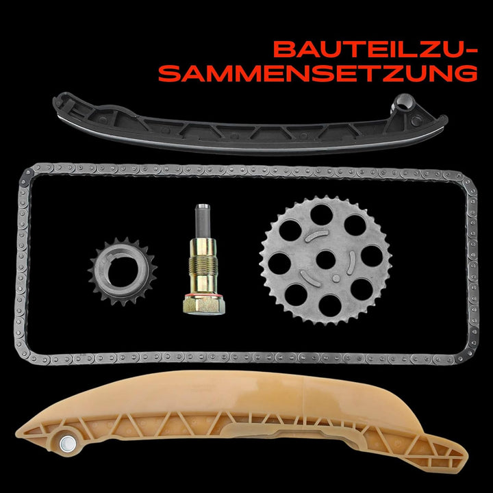 Steuerkettensatz für Fiesta V JD JH KA RB Street KA RL2 1.3L 1.6L Benzin 1996-2008 9-4908S
