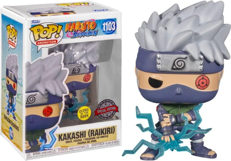 POP! Animation Naruto Shippuden 1103 Kakashi Raikiri Glows in The Dark Special Edition