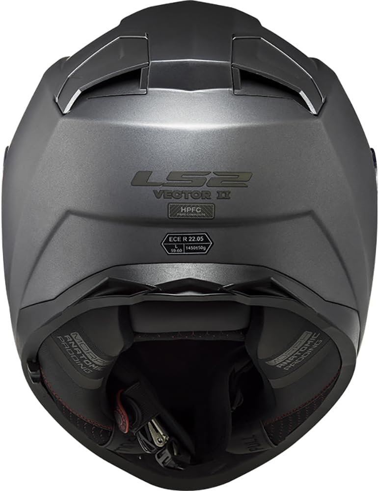 LS2, Integralhelme motorrad VECTOR II solid mat titanium, XS XS mat titanium, XS mat titanium