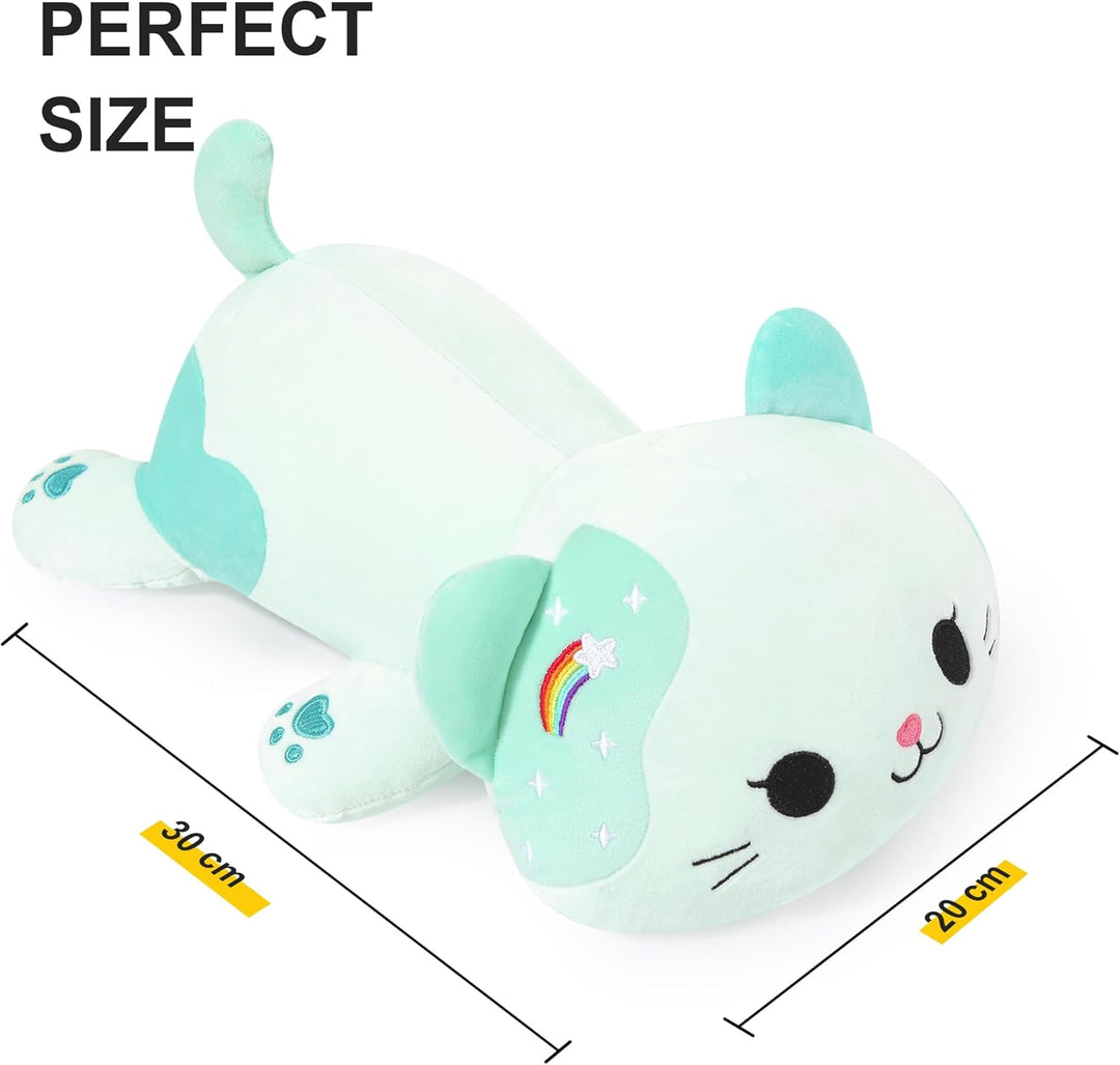 shownicer Plüschtier Katze Kuscheltier Stofftier Kawaii Katze Plüsch Kissen Spielzeug Kätzchen Plüsc