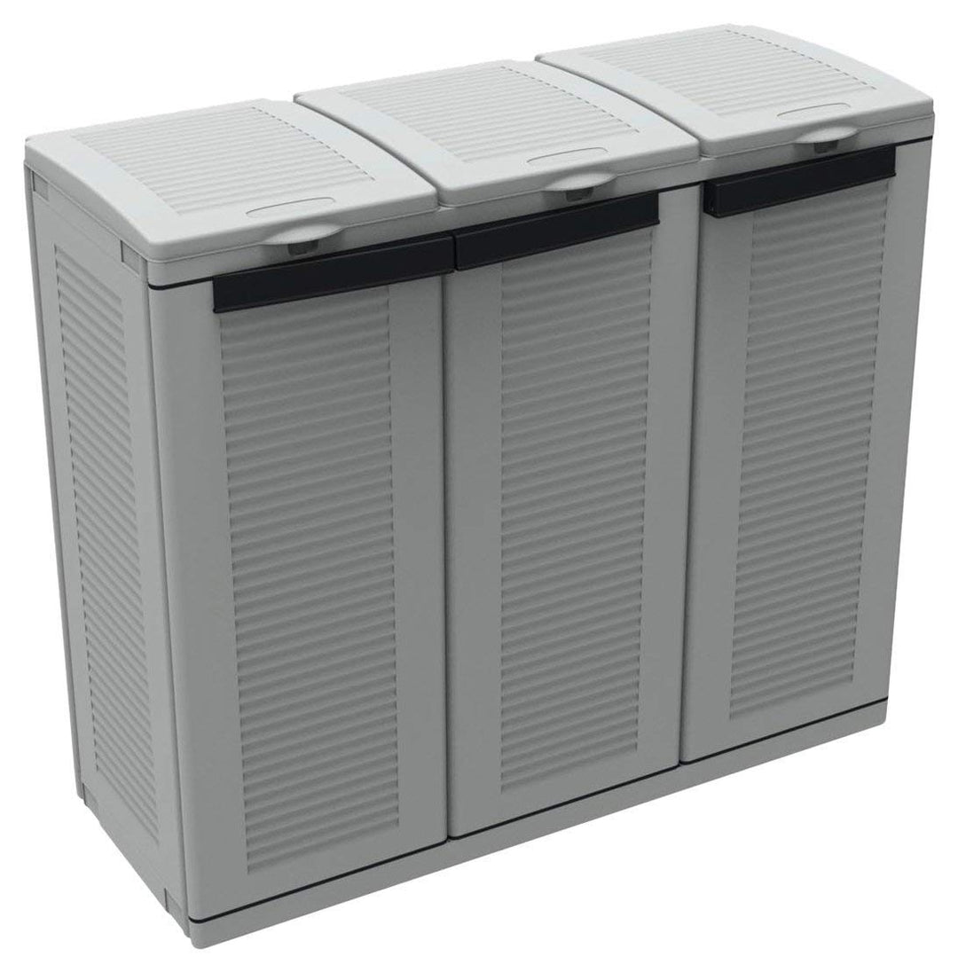 Terry, Ecocab 3, Schrank zum Mülltrennen, für den Innen- und Aussenbereich, 3 separate Fächer - 102x