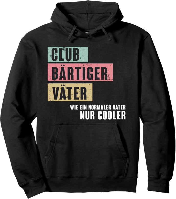 Bart Vater Bartpflege cooler Papa Bart tragen Bartträger Pullover Hoodie