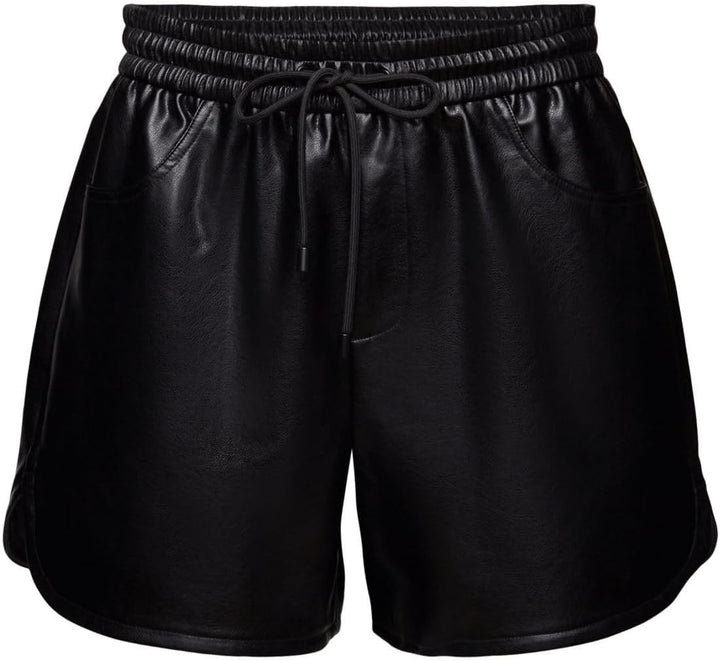 ESPRIT Shorts in Lederoptik 42 001/Black, 42 001/Black