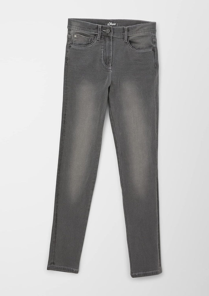s.Oliver Mädchen Jeans 176 Slim Grau 98z2, 176 Slim Grau 98z2