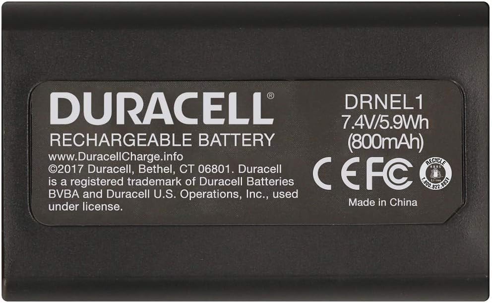 Duracell DRNEL1 Li-Ion Kamera Ersetzt Akku für Nikon EN-EL1, 1
