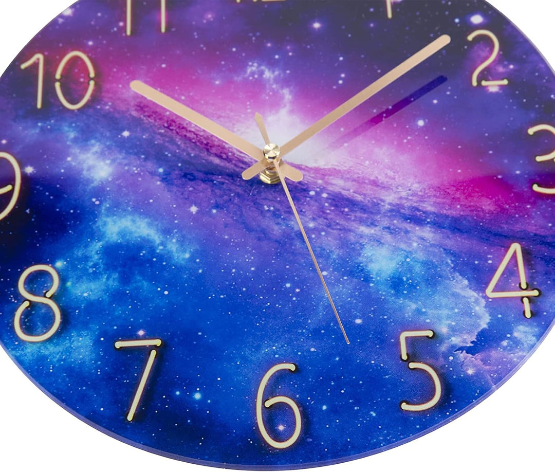 ACCSHINE Wanduhr Ohne TickgeräUsche Lautlos Modern 30cm Quarz Gross Batterie Betriebene Wanduhr Einf