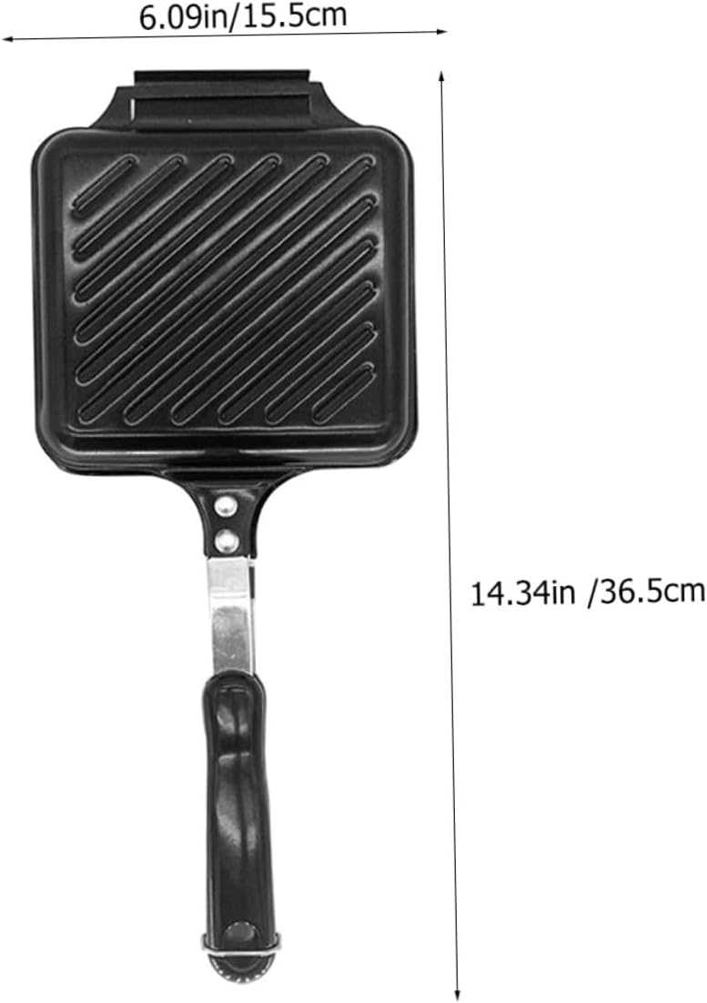 BESPORTBLE Antihaft Sandwich Backform aus Beschichtetem Metall Doppelseitige Frühstücksmaschine für