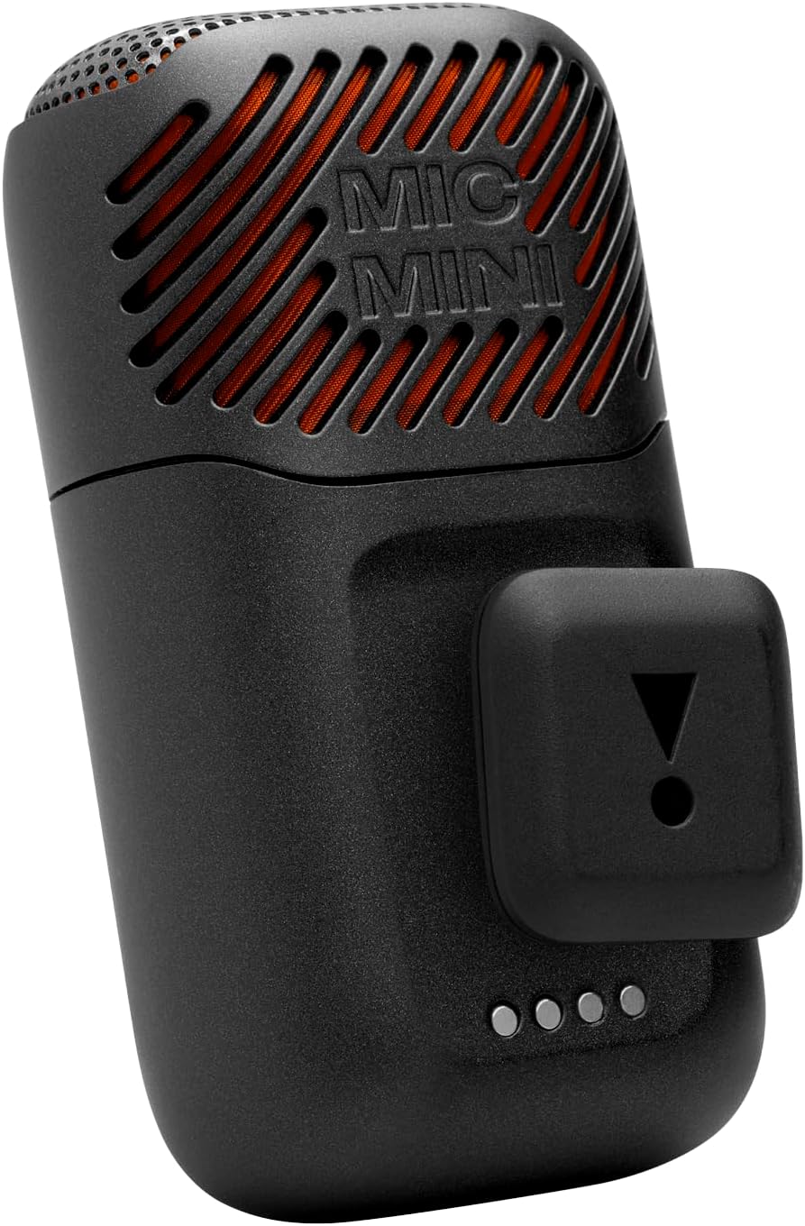 JBL EasySing Mic Mini KI‑gesteuertes Mikrofon, Echtzeit‑Vocal‑Removal, 6 Stunden Wiedergabezeit, Abn
