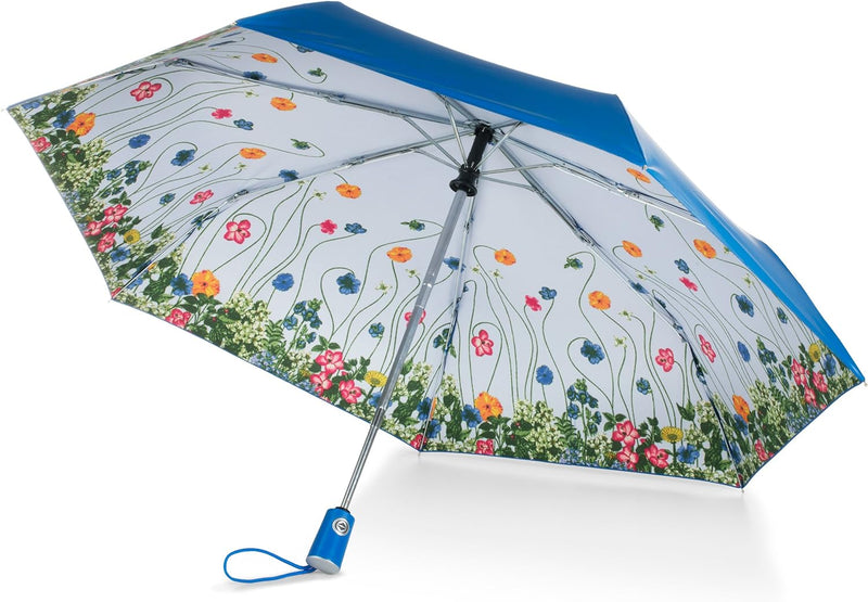 totes Regenschirm unter dem Baldachin, automatisches Öffnen und Schliessen, Blumenmuster, blumenmust