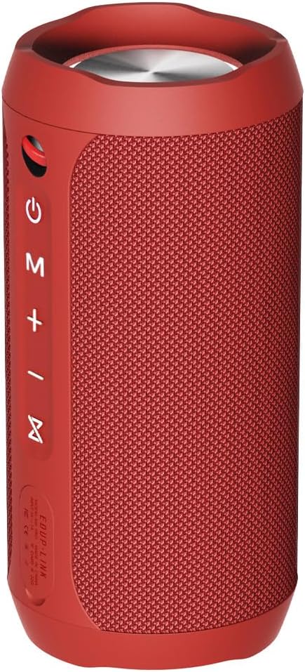 EDUPLINK Bluetooth Lautsprecher, Musikbox Bluetooth, Kabellose Lautsprecher wasserdicht IPX7, RGB Li
