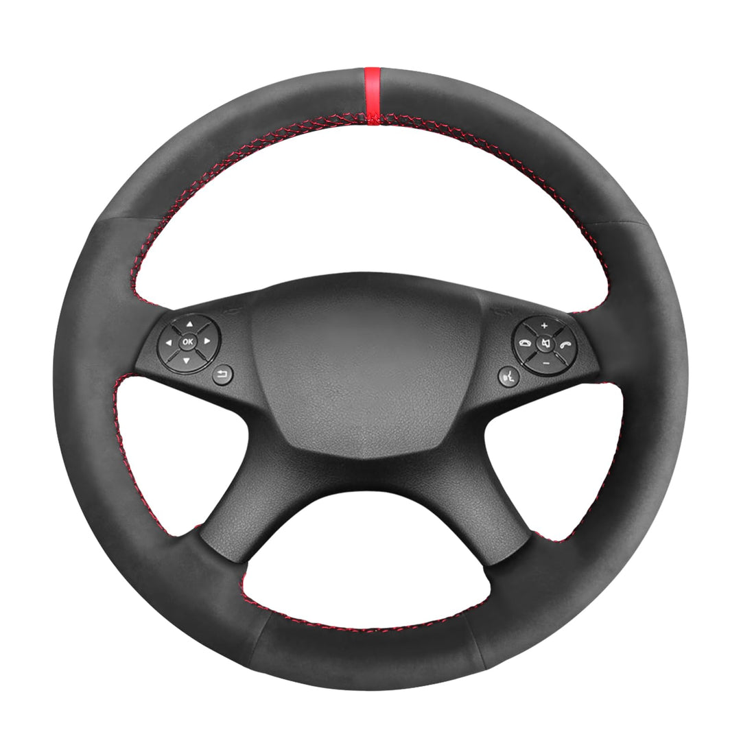 MEWANT Lenkradbezug für Benz W204 C-Klasse C280 C230 C180 C260 C200 C300 Lenkradhülle aus Wildleder