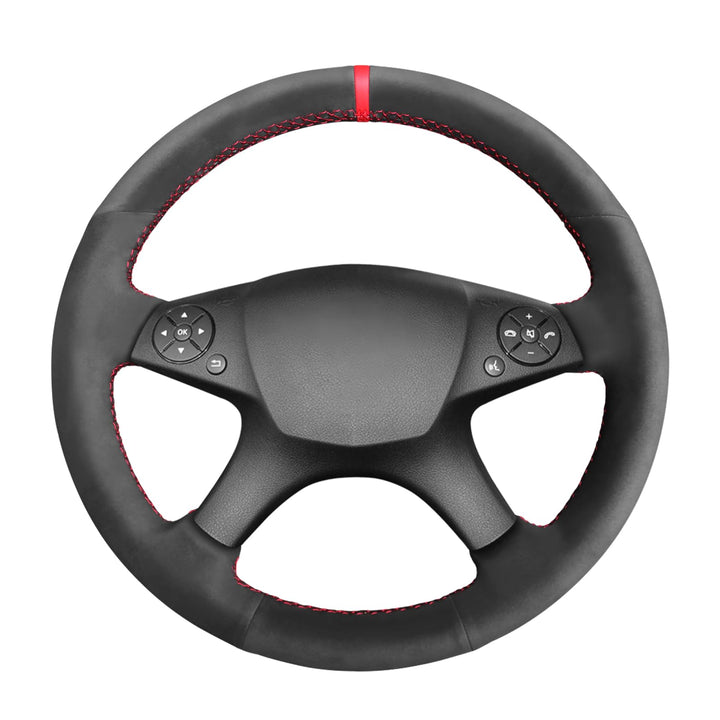 MEWANT Lenkradbezug für Benz W204 C-Klasse C280 C230 C180 C260 C200 C300 Lenkradhülle aus Wildleder