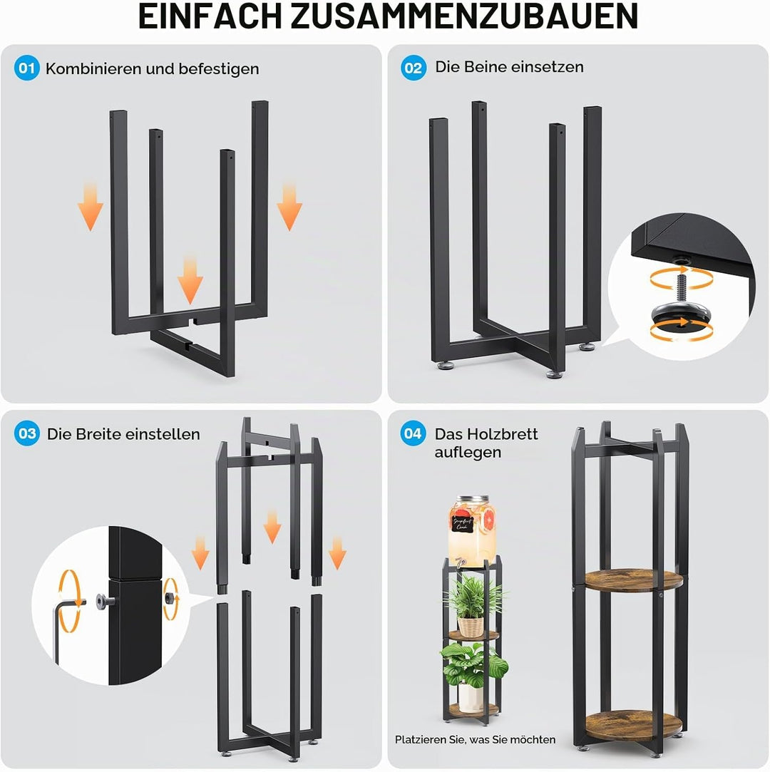 Metall Pflanzenständer,3-stöckiges Pflanzenständer Blumentopfständer,Ständer Für Getränkespender, St