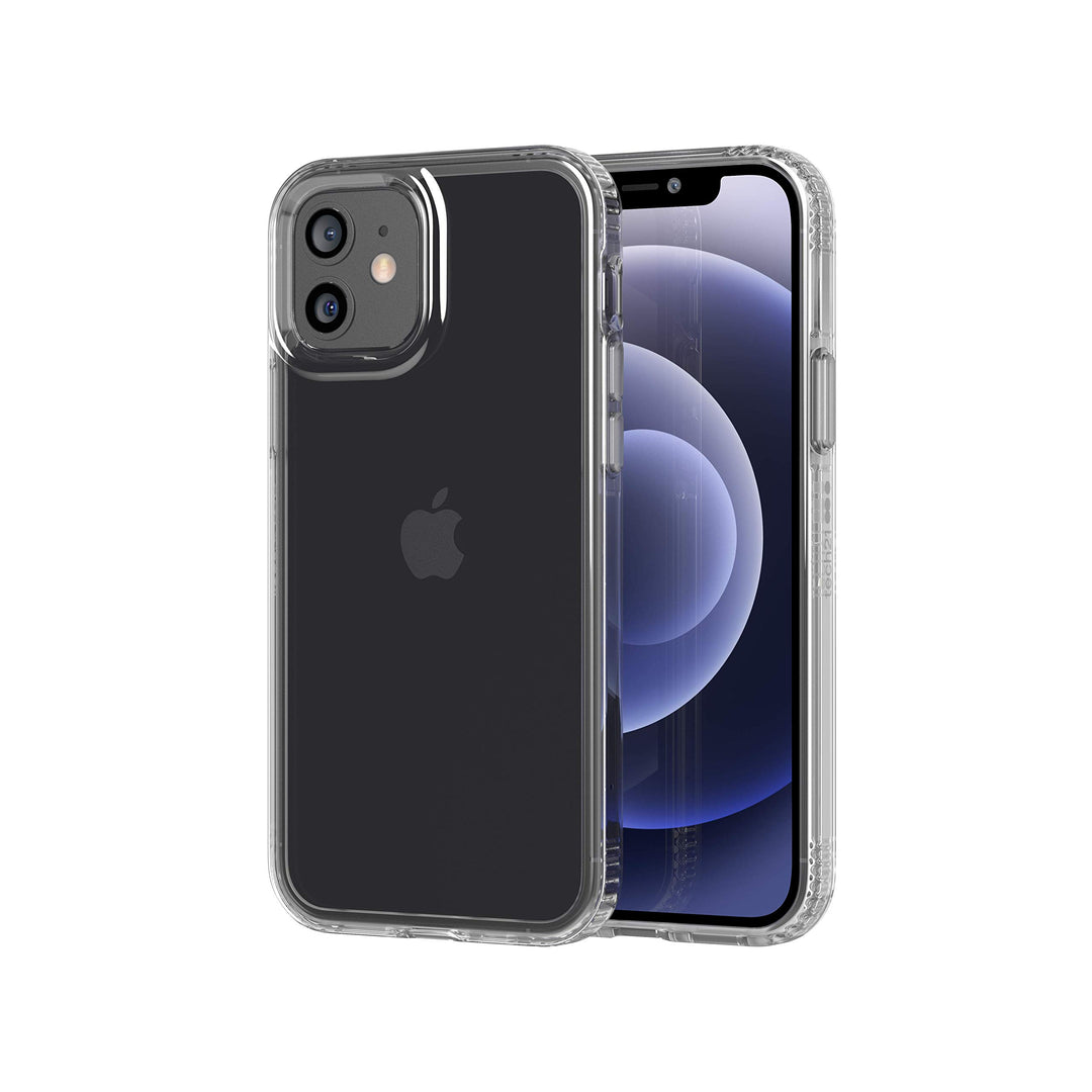 tech21 Evo Clear Schutzhülle für Apple iPhone 12 und 12 Pro 5G – antimikrobielle Schutzhülle mit 3,6