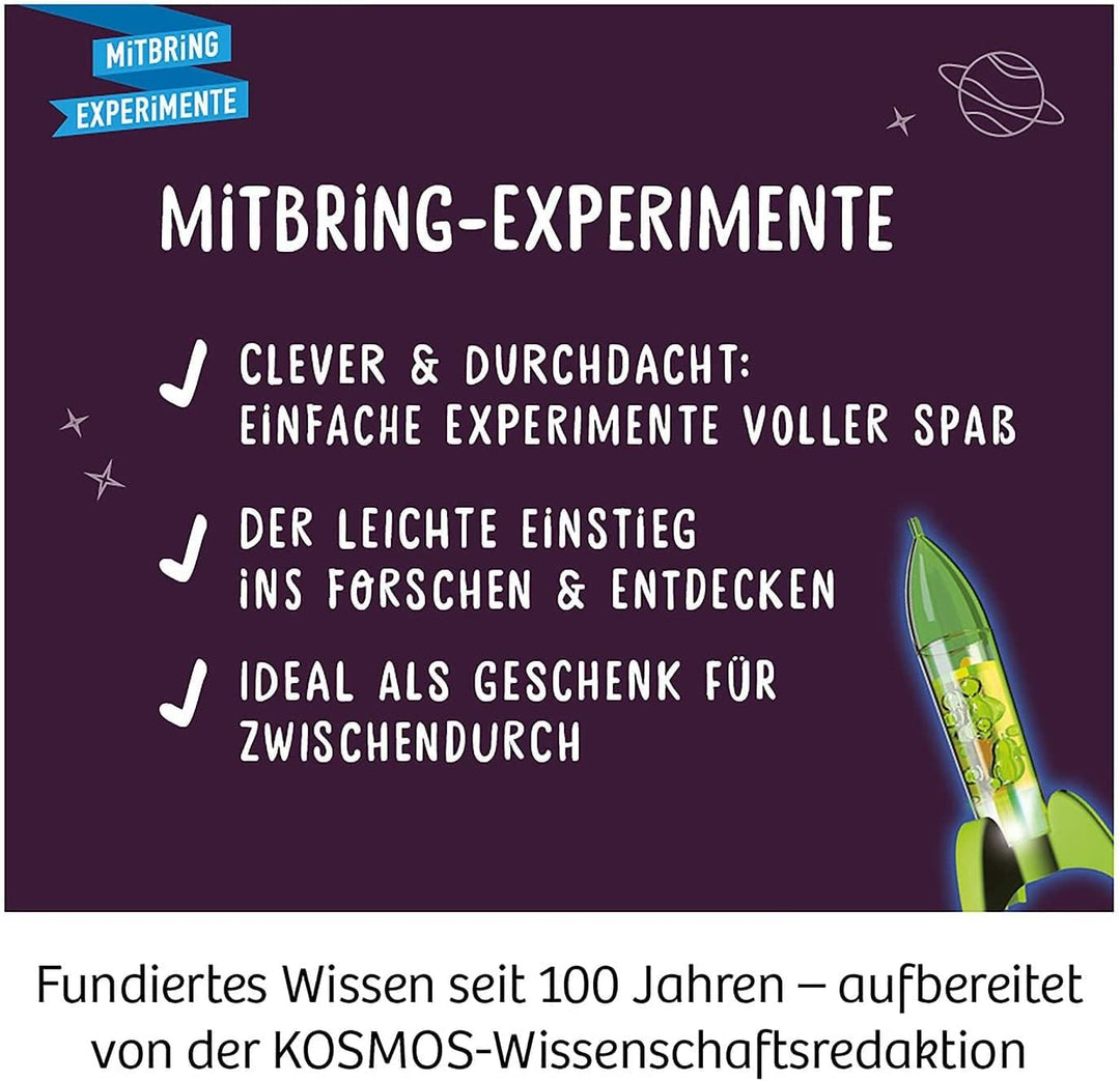 KOSMOS 616786 Space Bubbles - Mini Raketen Lavalampe Experimentier Set für Kinder mit mehrsprachiger