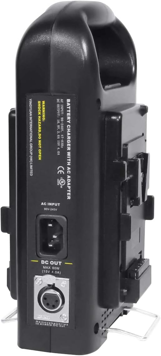 Fomito Dual V-Mount Ladegerät für Alle 14.4V / 14.8V BP Batterien