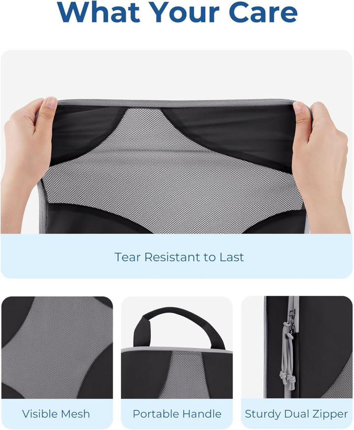 BAGSMART Packing Cubes Compression 6 Stück, Rucksack Koffer Organizer Packtaschen, Reise Kompression