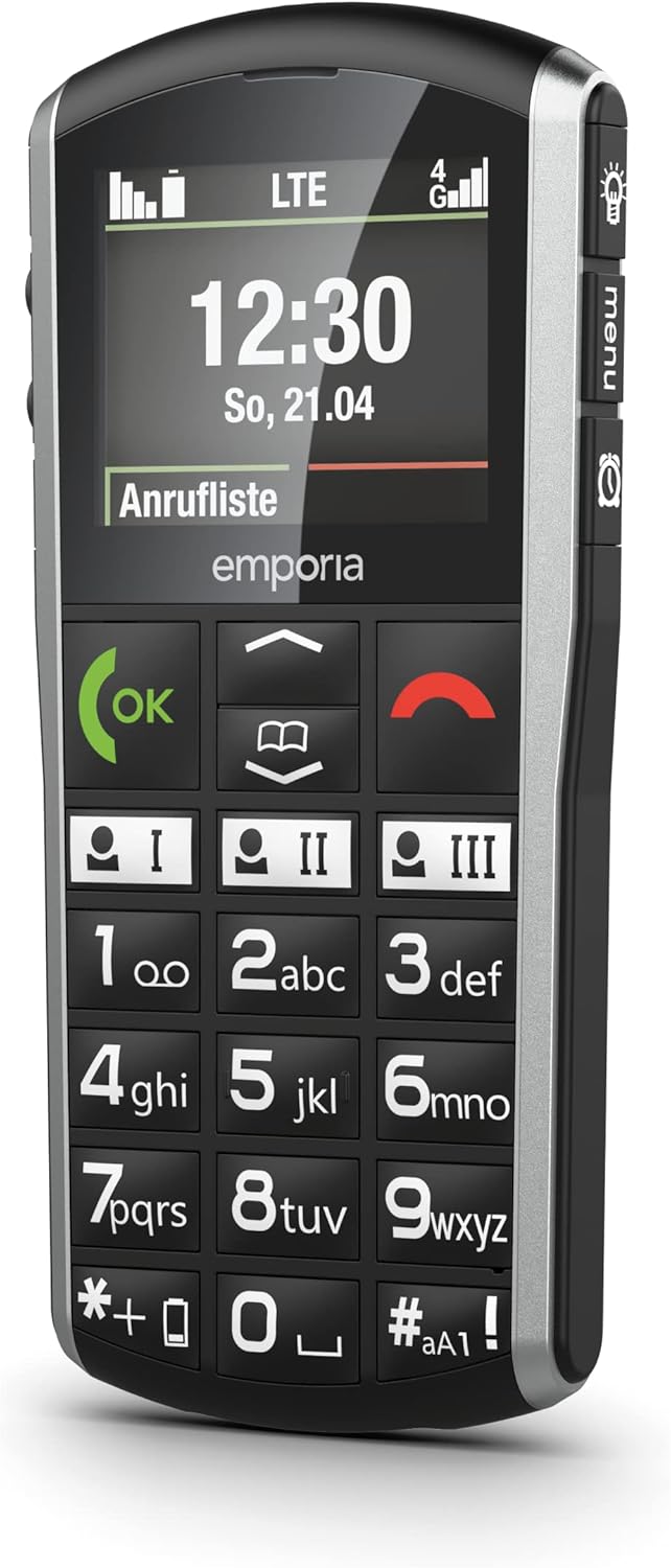 Emporia emporiaSIMPLYCITY-LTE, Tastenhandy ohne Vertrag, Mobiltelefon mit Notruftaste, Extra grosse