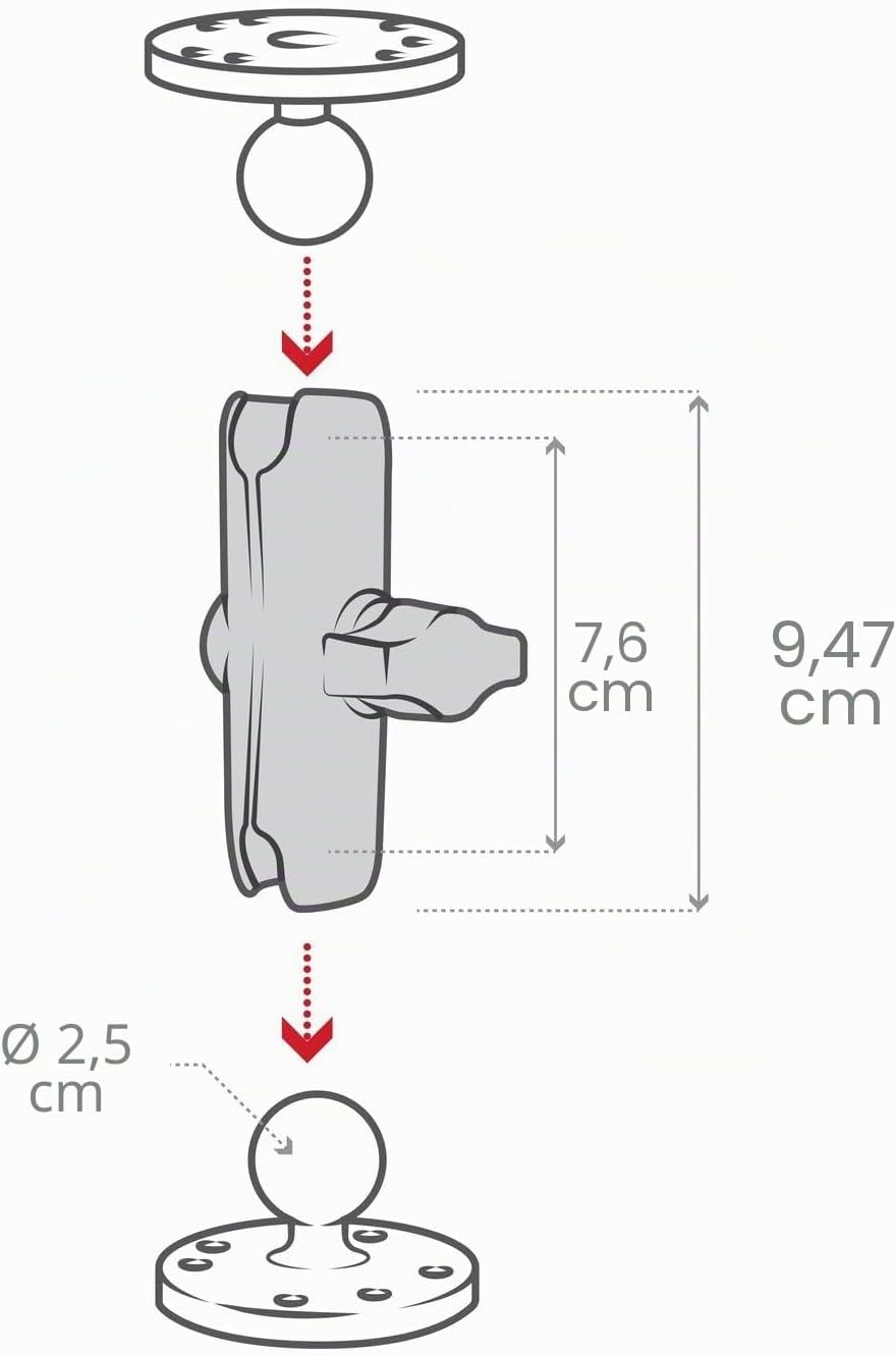 Ram-Mount RAP-B-201U Montagesatz