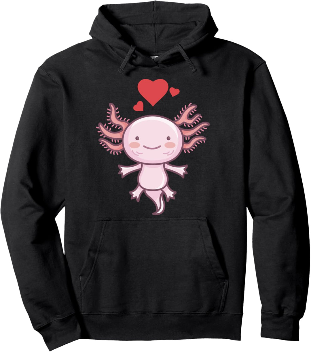 Niedliche Axolotl Lover Eidechse oder Salamander Haustier Be Pullover Hoodie