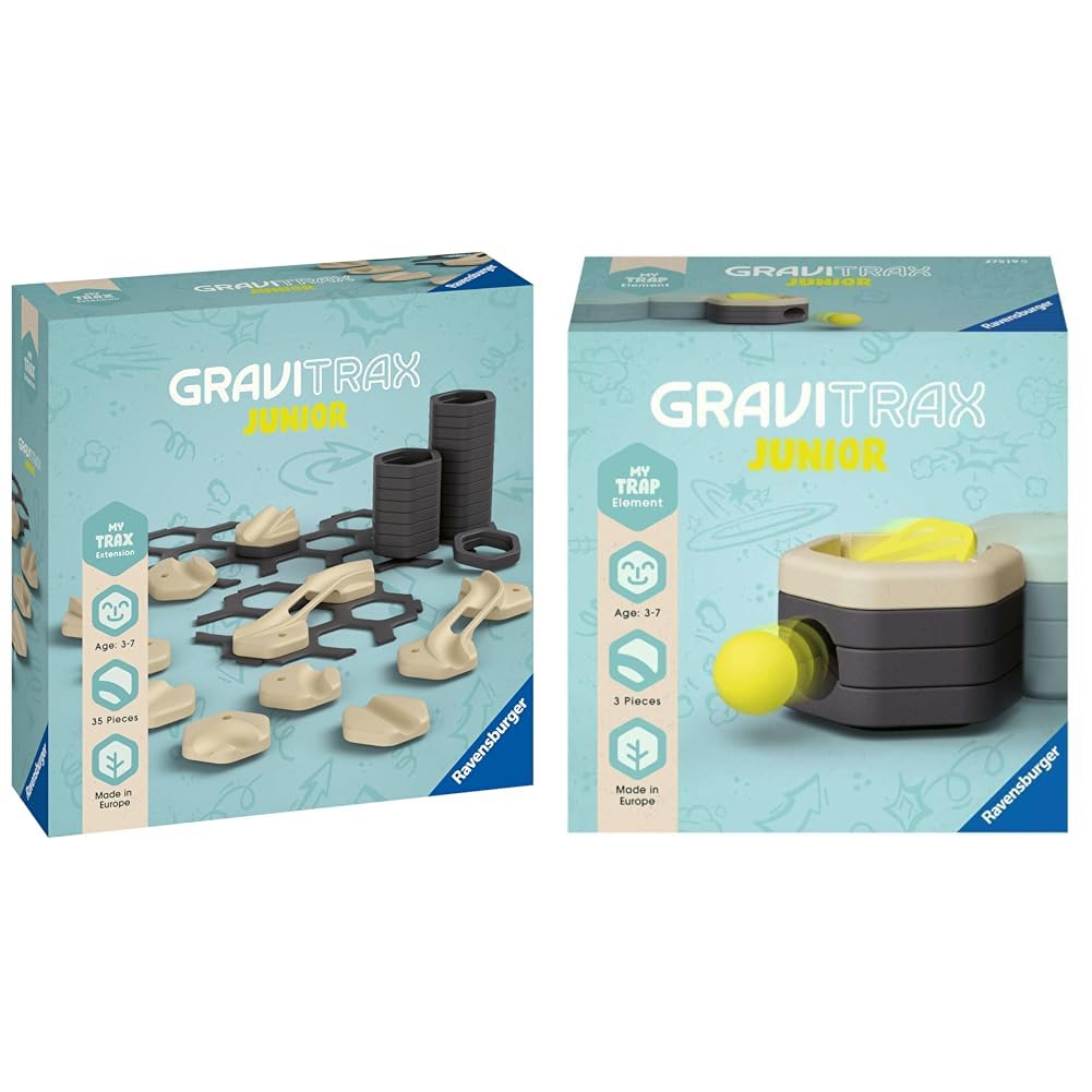 Ravensburger GraviTrax Junior Extension Trax - Erweiterbare Kugelbahn für Kinder & GraviTrax Junior