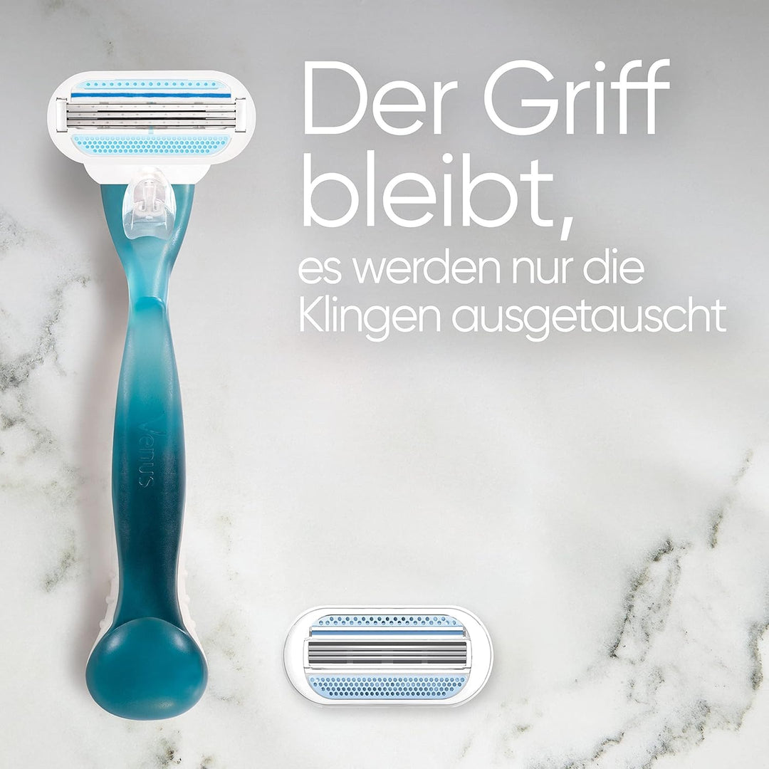 Gillette Venus Smooth Rasierklingen Damen, 5 Ersatzklingen für Damenrasierer + Handstück 1 stück (1e