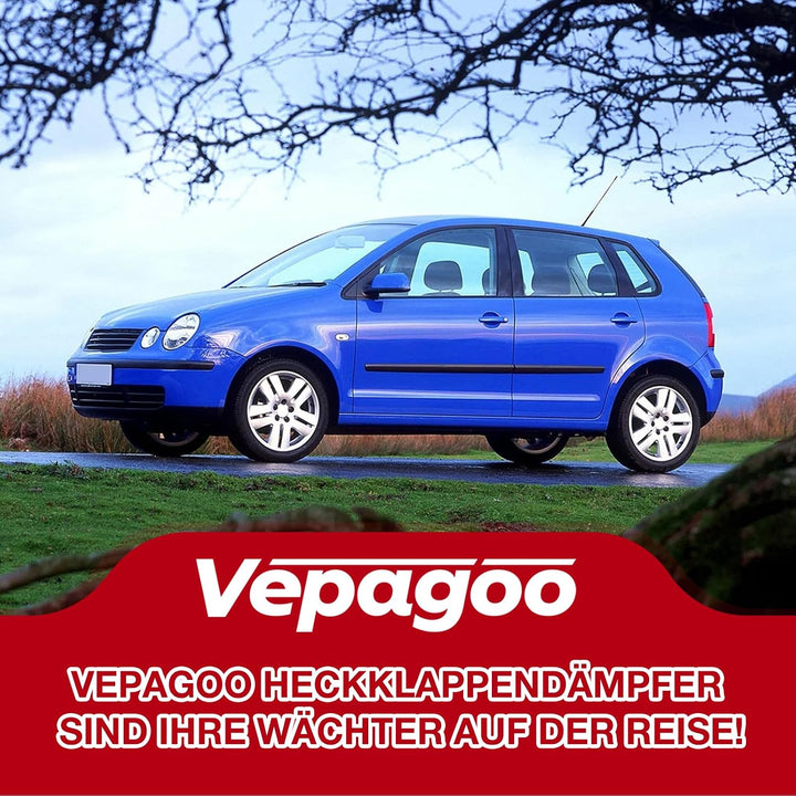 Vepagoo Heckklappendämpfer Gasdruckfedern für Polo 9N 2001-2009 kofferraum dämpfer OEM-Teilenummer:
