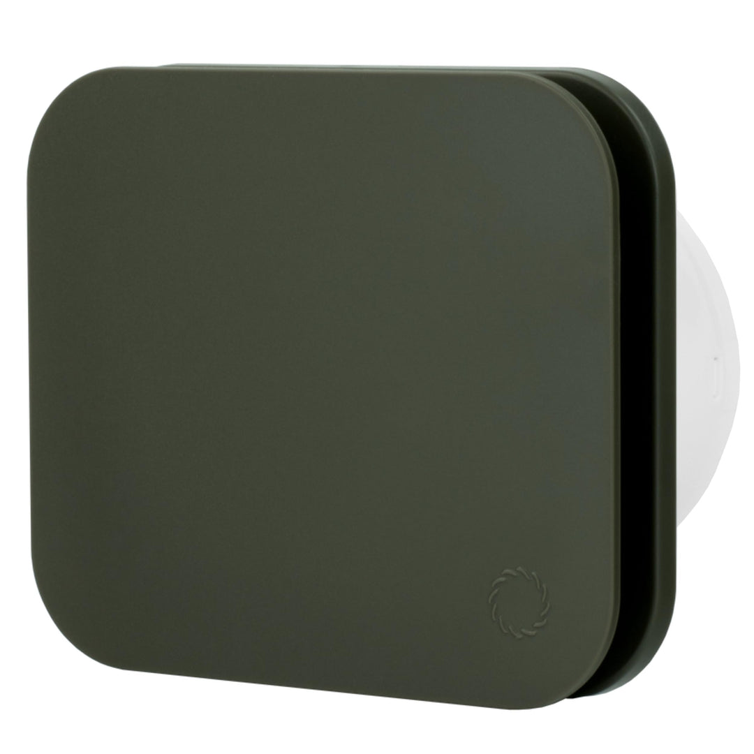 Turbionaire TREND 100 SDSG Abluftventilator, für Badezimmer, Küche, Wand/Decke, Frontplatte dunkles