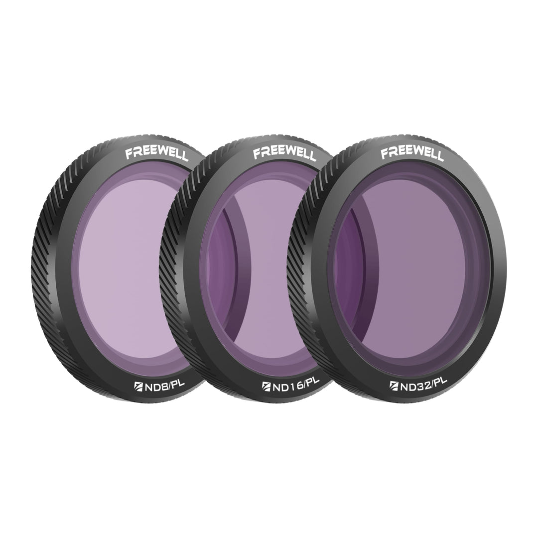 Freewell Magnetische Filter für DJI Neo Bright Day 3er-Pack ND8/PL, ND16/PL, ND32/PL Hybrid für DJI