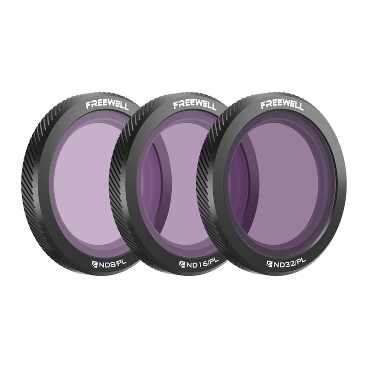 Freewell Magnetische Filter für DJI Neo Bright Day 3er-Pack ND8/PL, ND16/PL, ND32/PL Hybrid für DJI