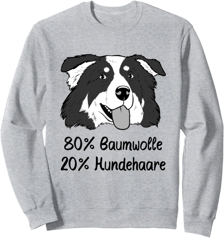 Australian Shepherd Pulli 80% Baumwolle 20% Hundehaare Sweatshirt