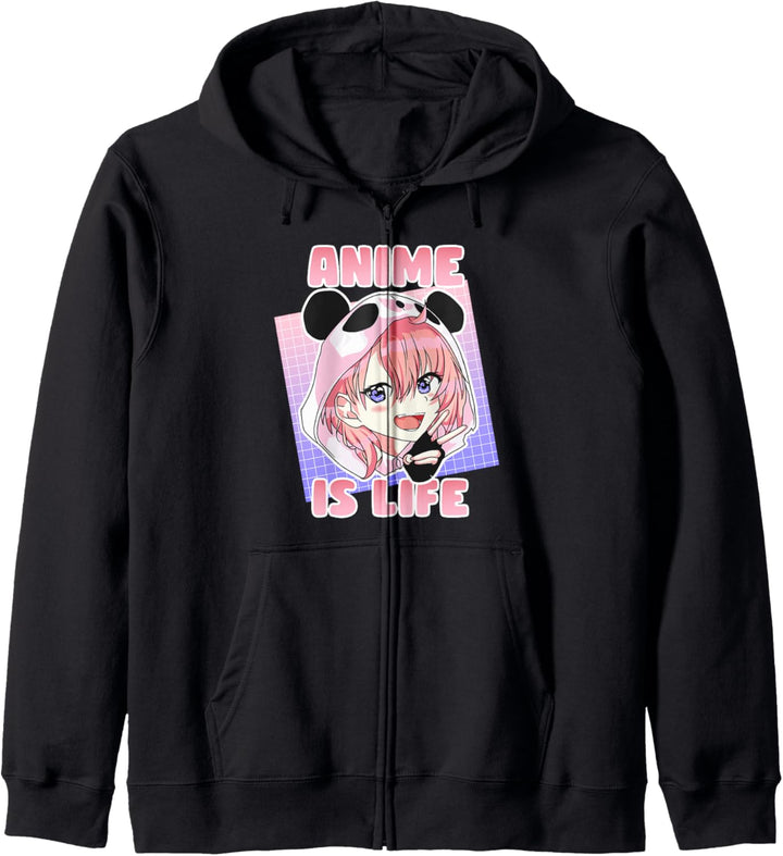 Anime ist Leben Manga-Sachen für Teenager-Mädchen & Frauen Kapuzenjacke