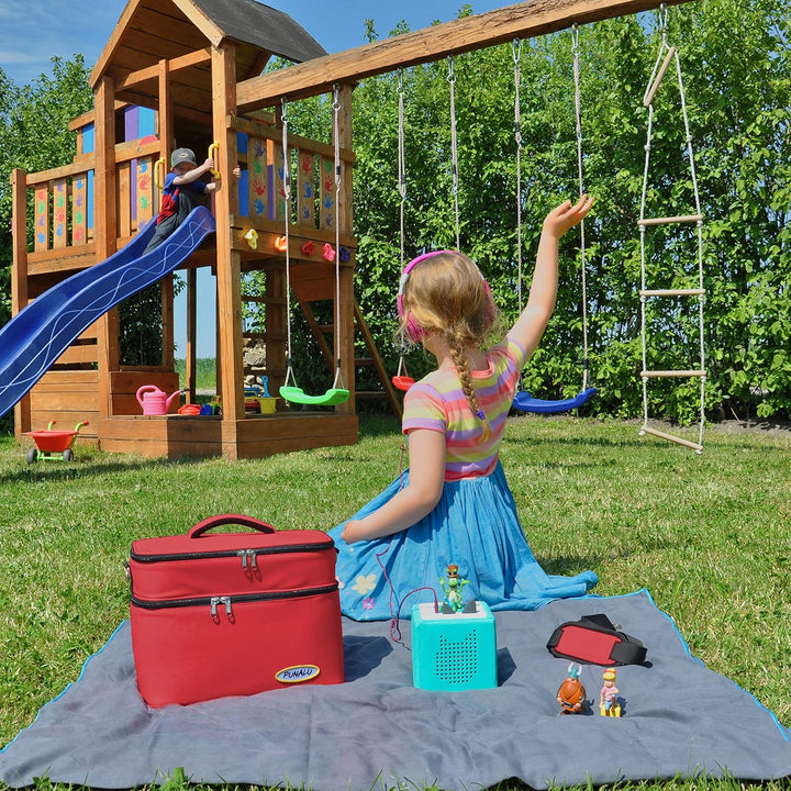 Toniebox Tasche XL kompatibel mit Toniebox 1 & 2 – Platz für bis zu 68 Hörfiguren, Kopfhörer & Lades