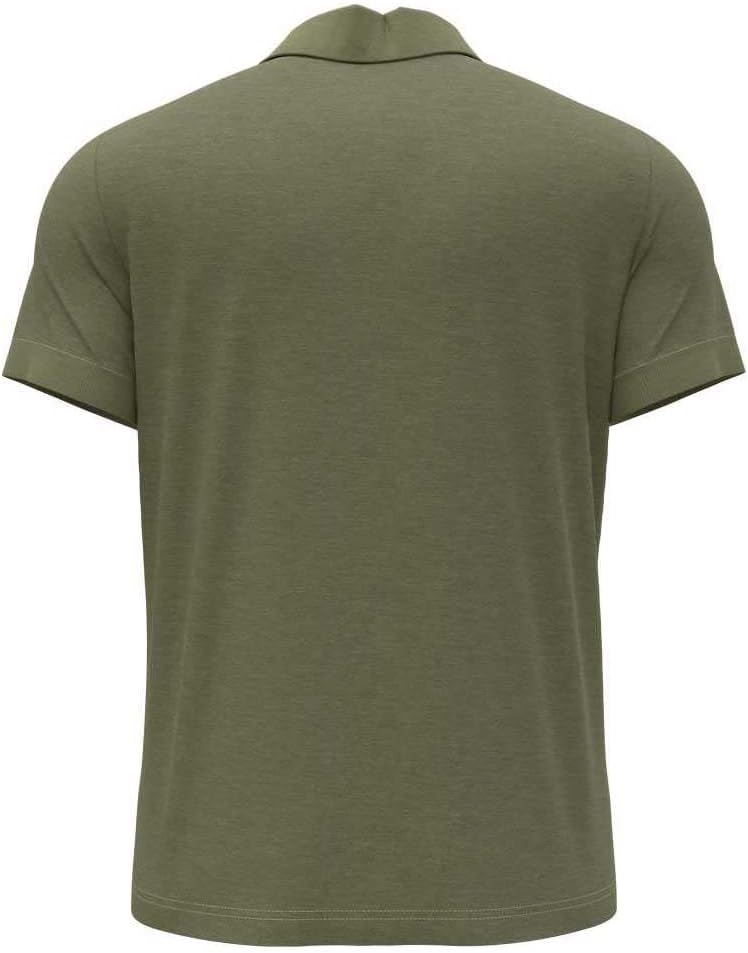 Odlo Herren Nikko Dry Polo T-Shirt Funktionsshirt Outdoor-Shirt XXL Camping Green Melange, XXL Campi