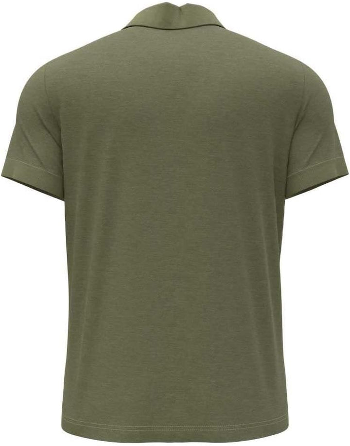 Odlo Herren Nikko Dry Polo T-Shirt Funktionsshirt Outdoor-Shirt XXL Camping Green Melange, XXL Campi