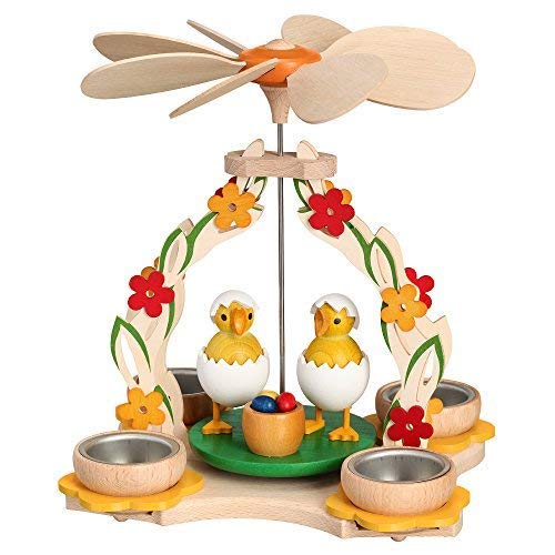 Rudolphs Schatzkiste Tischpyramide Küken mit Ostereier HxLxB 27x27x30cm NEU Pyramide Minipyramide Ho