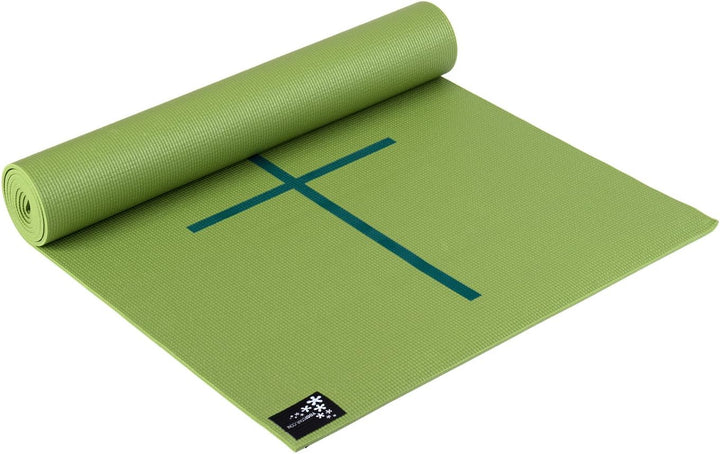 Yogistar Yogamatte Plus Alignment - rutschfest - 3 Farben Kiwi